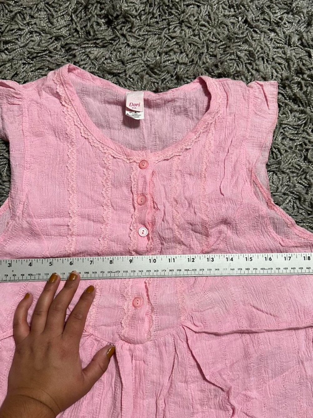 Boho Coquette Pink Blouse Size 3XL best Fits XL - Picture 5 of 6